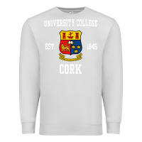 Dove Grey university college cork Premium Sweatshirt - artisFamous