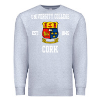 Heather Grey university college cork Premium Sweatshirt - artisFamous