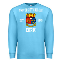 Ocean Blue university college cork Premium Sweatshirt - artisFamous