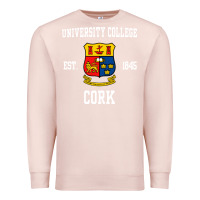 Pale Pink university college cork Premium Sweatshirt - artisFamous