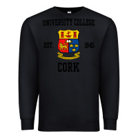 Black university college cork Premium Sweatshirt - artisFamous