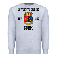 Heather Grey university college cork Premium Sweatshirt - artisFamous
