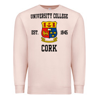 Pale Pink university college cork Premium Sweatshirt - artisFamous