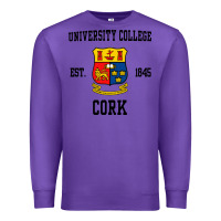 Purple university college cork Premium Sweatshirt - artisFamous