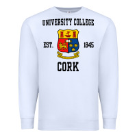 White university college cork Premium Sweatshirt - artisFamous