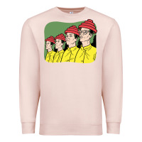 Pale Pink Devo Premium Sweatshirt - artisFamous