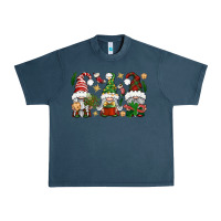 Midnight Navy Christmas Gnomes Urban Heavy Tee - BundleAndBundleShop