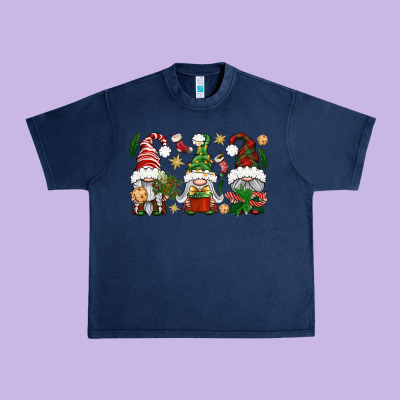 Christmas Gnomes Urban Heavy Tee Designed By Bundleandbundleshop
