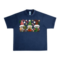 Navy Christmas Gnomes Urban Heavy Tee - BundleAndBundleShop