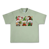 Oil Green Christmas Gnomes Urban Heavy Tee - BundleAndBundleShop