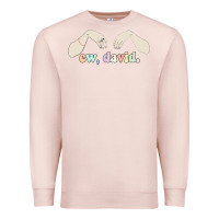 Pale Pink ew david schitt's creek Premium Sweatshirt - artisFamous