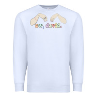 White ew david schitt's creek Premium Sweatshirt - artisFamous