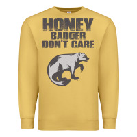 Antique Gold honey badger dont care Premium Sweatshirt - artisFamous