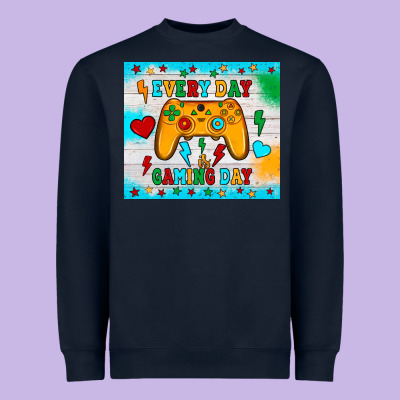 Every Day Is Gaming Day Heavyweight Sweatshirt Designed By Jahusdesignshop
