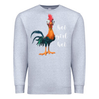 Heather Grey hei girl Premium Sweatshirt - artisFamous