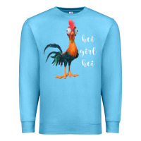 Ocean Blue hei girl Premium Sweatshirt - artisFamous
