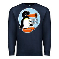 Navy noot noot funny Premium Sweatshirt - artisFamous