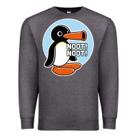 Charcoal Heather noot noot funny Premium Sweatshirt - artisFamous