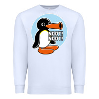 White noot noot funny Premium Sweatshirt - artisFamous