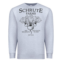 Heather Grey Schrute Farms - The Office Premium Sweatshirt - artisFamous
