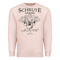 Pale Pink Schrute Farms - The Office Premium Sweatshirt - artisFamous