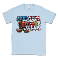 Dusty Blue Memorial day honor ans remember Classic Tee - CowGirlArtShop
