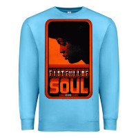 Ocean Blue Fist Full Of Soul Long Record Player Premium Sweatshirt - artisFamous