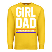 Lemon Girl Dad A True American Hero - Fathers Day Gift Premium Sweatshirt - artisFamous