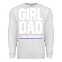 Oatmeal Heather Girl Dad A True American Hero - Fathers Day Gift Premium Sweatshirt - artisFamous