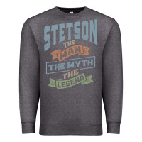 Charcoal Heather Stetson Personalized Name Birthday Gift Premium Sweatshirt - artisFamous