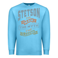 Ocean Blue Stetson Personalized Name Birthday Gift Premium Sweatshirt - artisFamous