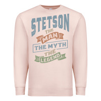 Pale Pink Stetson Personalized Name Birthday Gift Premium Sweatshirt - artisFamous