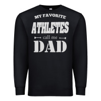 Black coach dad t shirt   sports lover gift Premium Sweatshirt - artisFamous