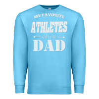 Ocean Blue coach dad t shirt   sports lover gift Premium Sweatshirt - artisFamous