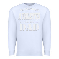 White coach dad t shirt   sports lover gift Premium Sweatshirt - artisFamous