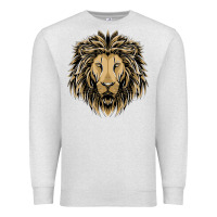 Oatmeal Heather Lion t-shirt  designs Premium Sweatshirt - artisFamous