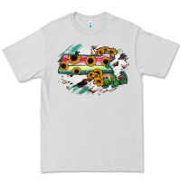 Dove Grey Massachusetts State Map Premium Tee - RanaPortraitStore