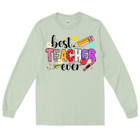 Matcha iBest Teacher Ever Long Sleeve Tee - CowhideDigitalArt