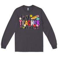 Smoke iBest Teacher Ever Long Sleeve Tee - CowhideDigitalArt