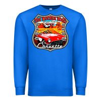 True Royal CLASSIC CARS ROUTE 66 Premium Sweatshirt - artisFamous