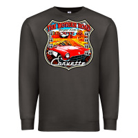 Smoke CLASSIC CARS ROUTE 66 Premium Sweatshirt - artisFamous