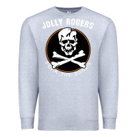 Heather Grey fear the bones Premium Sweatshirt - artisFamous