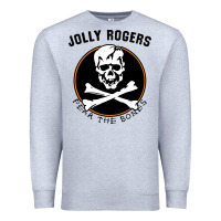 Heather Grey fear the bones Premium Sweatshirt - artisFamous