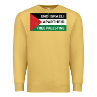Antique Gold end is.rae.li apartheid free pales  flag  t shirt Premium Sweatshirt - artisFamous