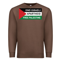 Chestnut end is.rae.li apartheid free pales  flag  t shirt Premium Sweatshirt - artisFamous