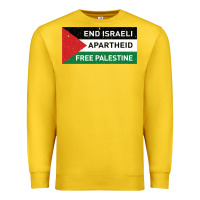 Lemon end is.rae.li apartheid free pales  flag  t shirt Premium Sweatshirt - artisFamous