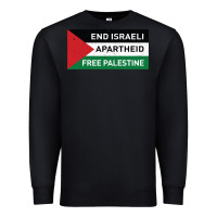 Black end is.rae.li apartheid free pales  flag  t shirt Premium Sweatshirt - artisFamous