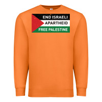 Carrot end is.rae.li apartheid free pales  flag  t shirt Premium Sweatshirt - artisFamous