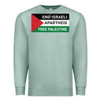Seafoam end is.rae.li apartheid free pales  flag  t shirt Premium Sweatshirt - artisFamous