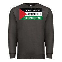Smoke end is.rae.li apartheid free pales  flag  t shirt Premium Sweatshirt - artisFamous